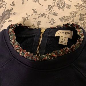 Floral collared-JCrew XS Sweater
